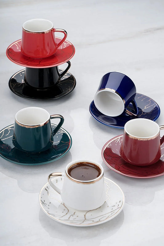Porcelain Coffee Cup Set