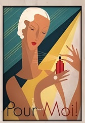 Vintage Cuadros Vogue Figure