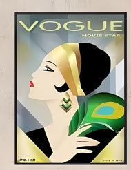 Vintage Cuadros Vogue Figure