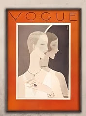 Vintage Cuadros Vogue Figure