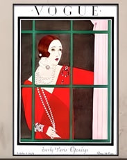 Vintage Cuadros Vogue Figure