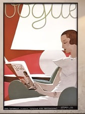 Vintage Cuadros Vogue Figure